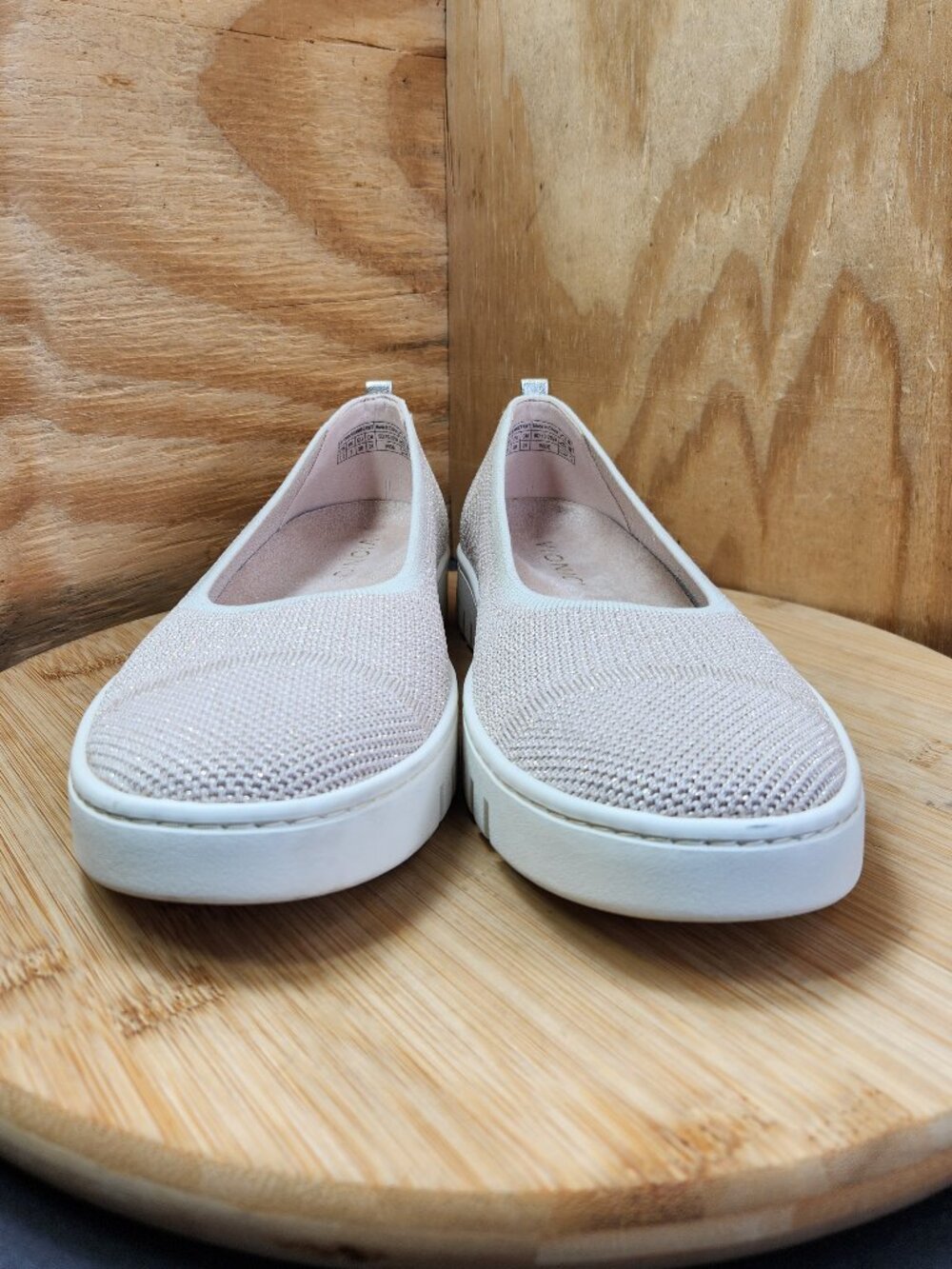 Vioninc Uptown Knit Skimmer Casual Flat Shoes Womens Size 7.5 Wide Worn Once - Picture 2 of 9